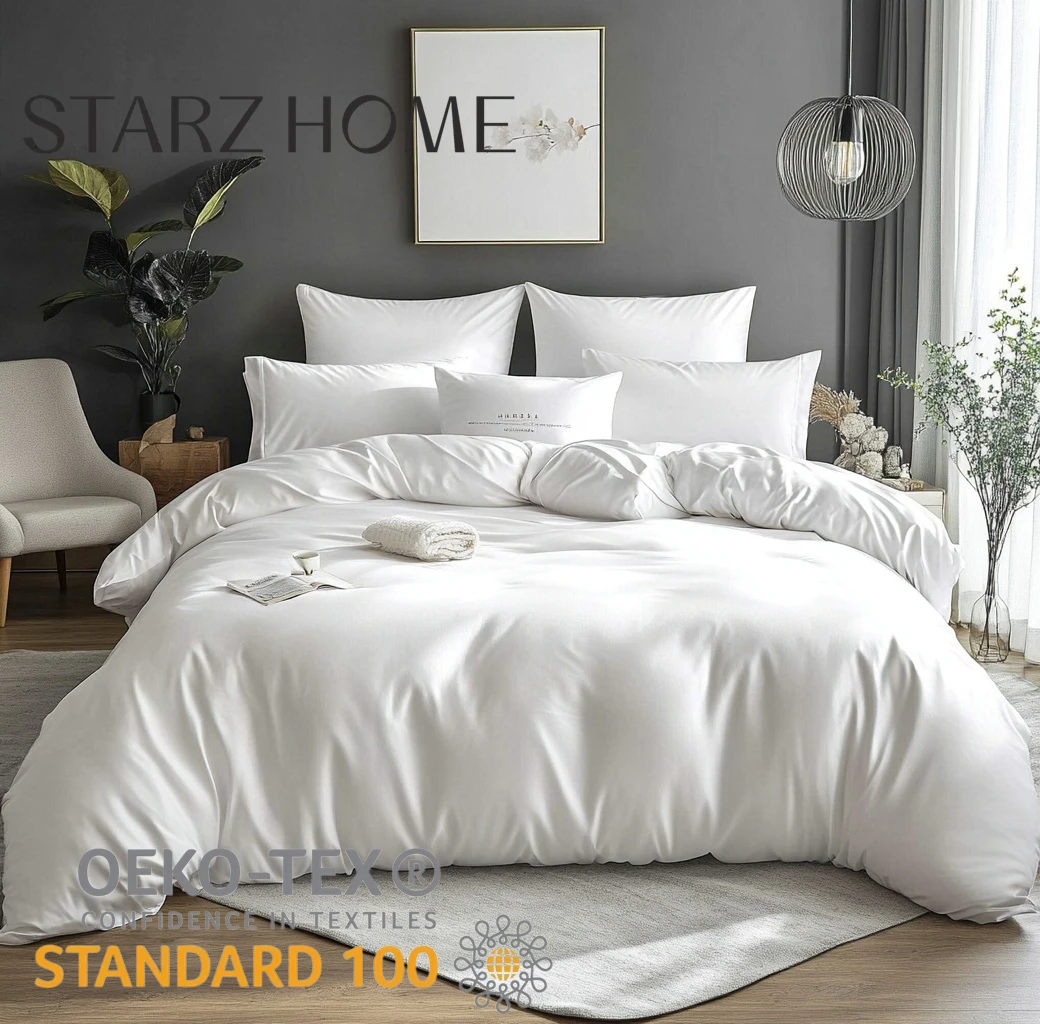 STARZ HOME Customizable Luxury: Hotel Bedding Set with 100% Cotton - Tailored for Your 5-Star Hotel or Home