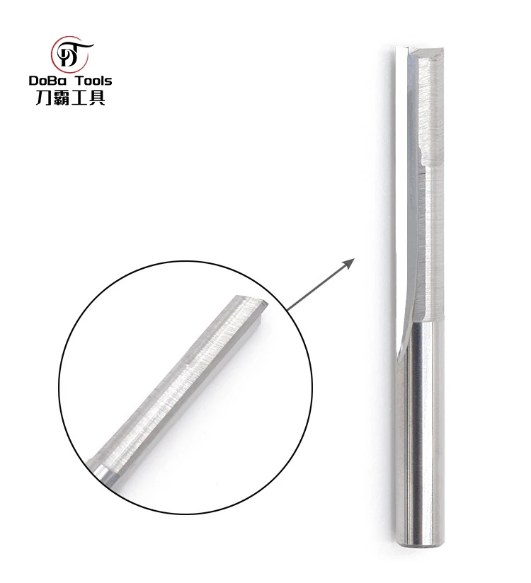 Shank 2 flute cnc router bits for wood woodworking Carbide Straight Bit cnc router cutters for MDF