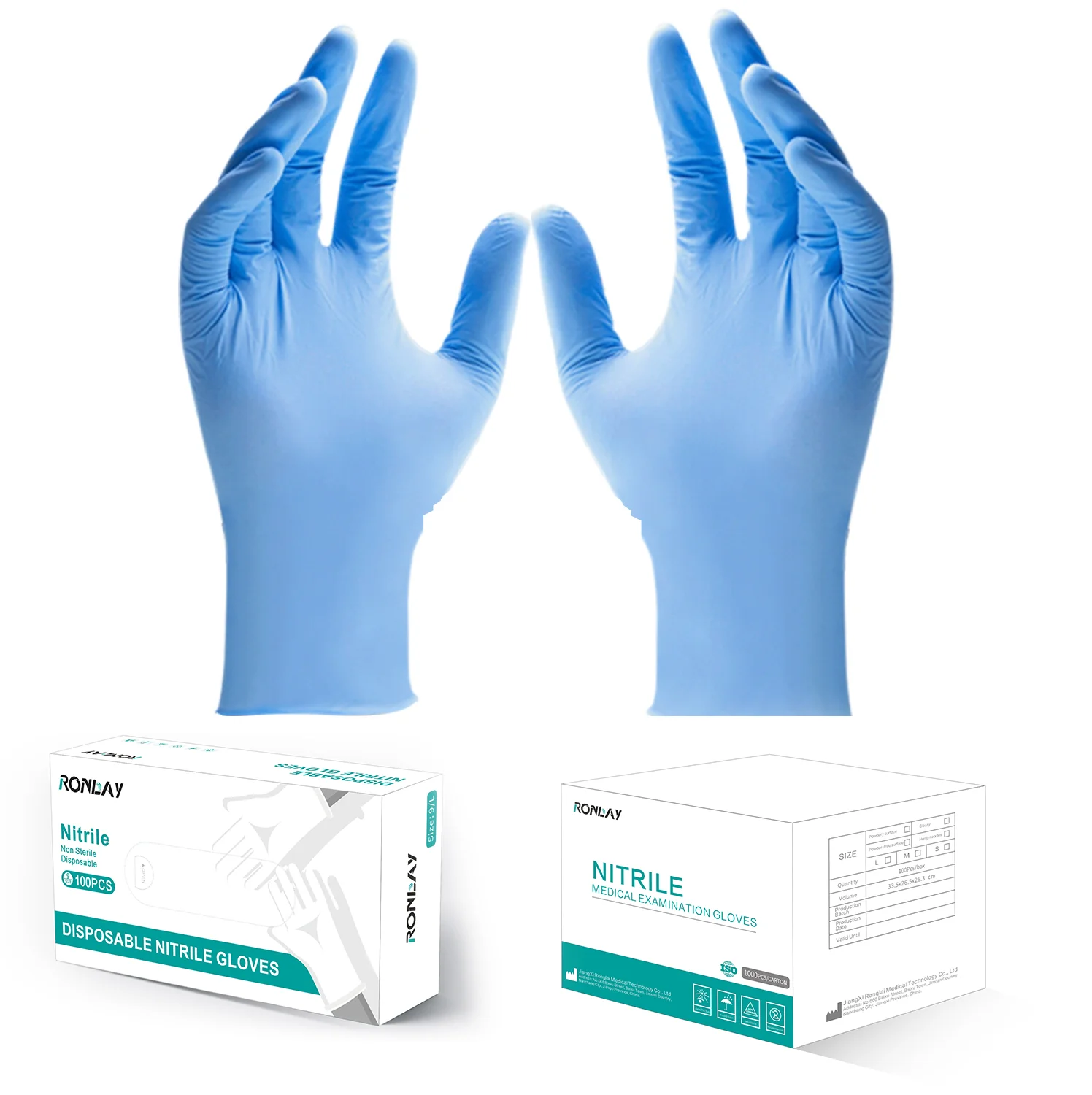 Фабричные нестерильные нитриловые перчатки со стабильным качеством без присыпки по малазийской цене