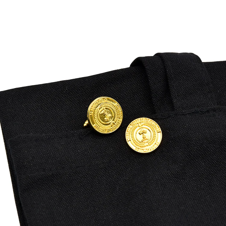 Custom bulk soft enamel metal gold silver plated cuff link logo mens shirts cufflink manufacturer