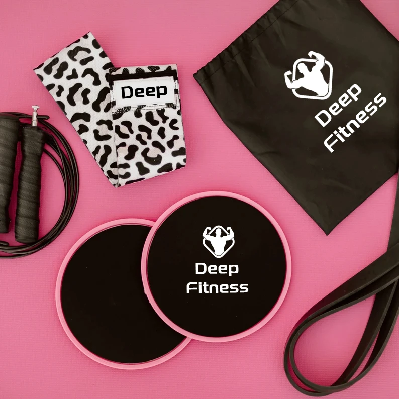 Hot Selling Exercise Core Sliders Gliding Discs elastic Resistance Band hip Bands