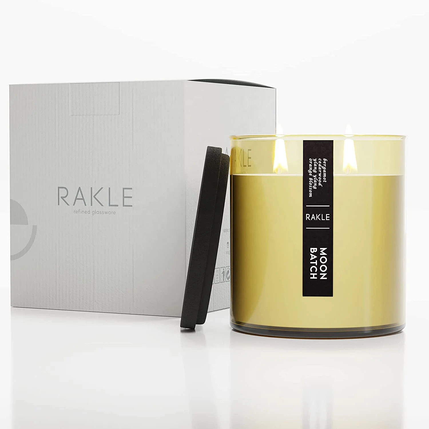 Luxury Private Label Custom Scented Soy Wax Jar Candles With Lids Yellow Candle Jars