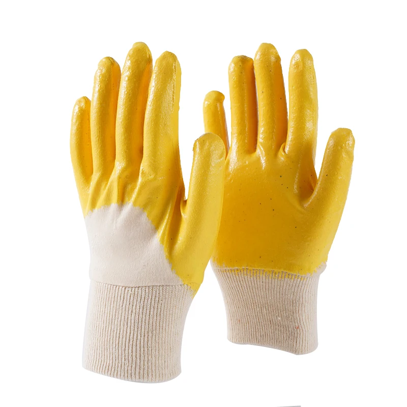 Garden Gloves 13G Polyester Nitrile Coated Work Safety Gloves Industrial Gloves