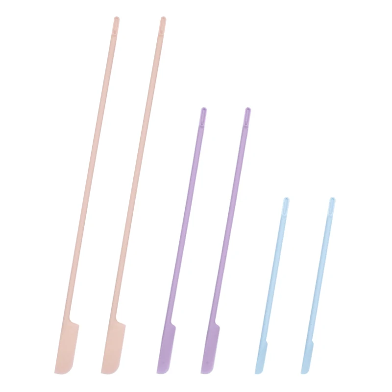 Silicone Makeup Scraper Mini Spatula Thin Jar Scraper for Kitchen Small Spatula for Makeup