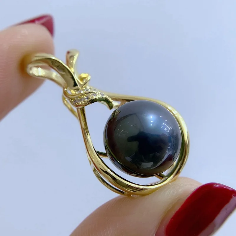 11-12mm AAA Flat Round Edison Pearl Cultured Freshwater Pearl Pendant For Jewelry Making 1 buyer