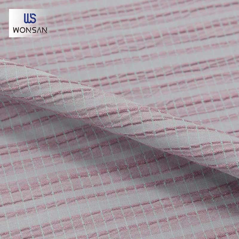 Customizable Rayon Polyester Spandex For  Garment Dresses Blouse Clothing Material Yarn Dyed Crepe Woven Fabric En Tissu