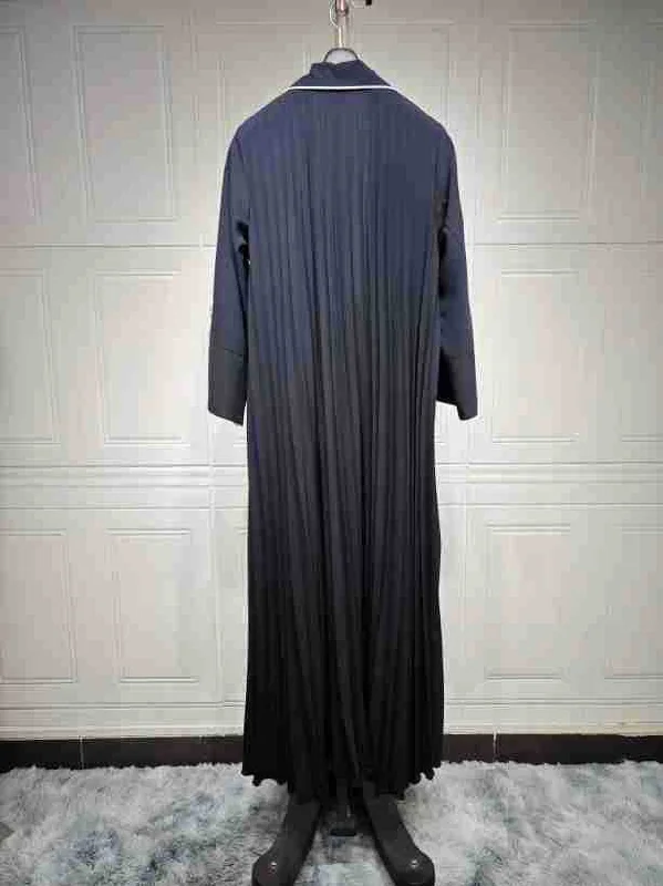 Manufacturer dubai new fashion 2024 islamic front open abaya kimono arabic style dubai muslim abaya maxi dress ladies muslim