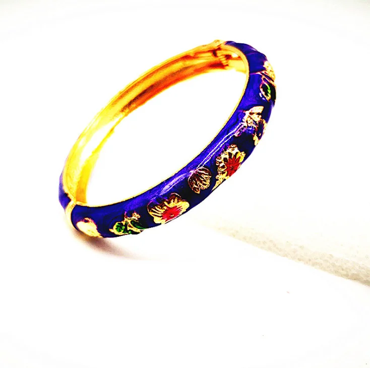 2019 wholesale colorful enamel bangle fashion jewelry women enamel bangle