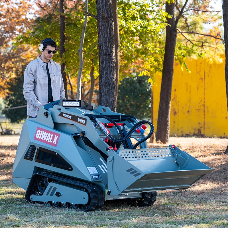 Boleo 30hp Diesel Engine Mini Skid Steer Agriculture Loader In Smaller Areas With 4 In 1 Bucket