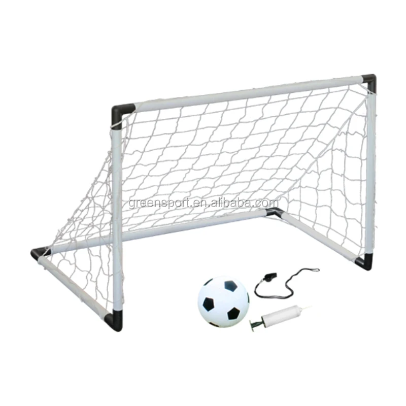 Outdoor portable PLASTIC football equipment soccer goal post with whistle football & soccer
