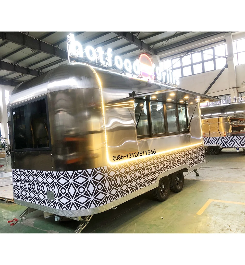 Mobile Food Trailer Tricyle Ice Roll Machine Cart Mobile Coffee Food Kiosk Tricycle Freezer