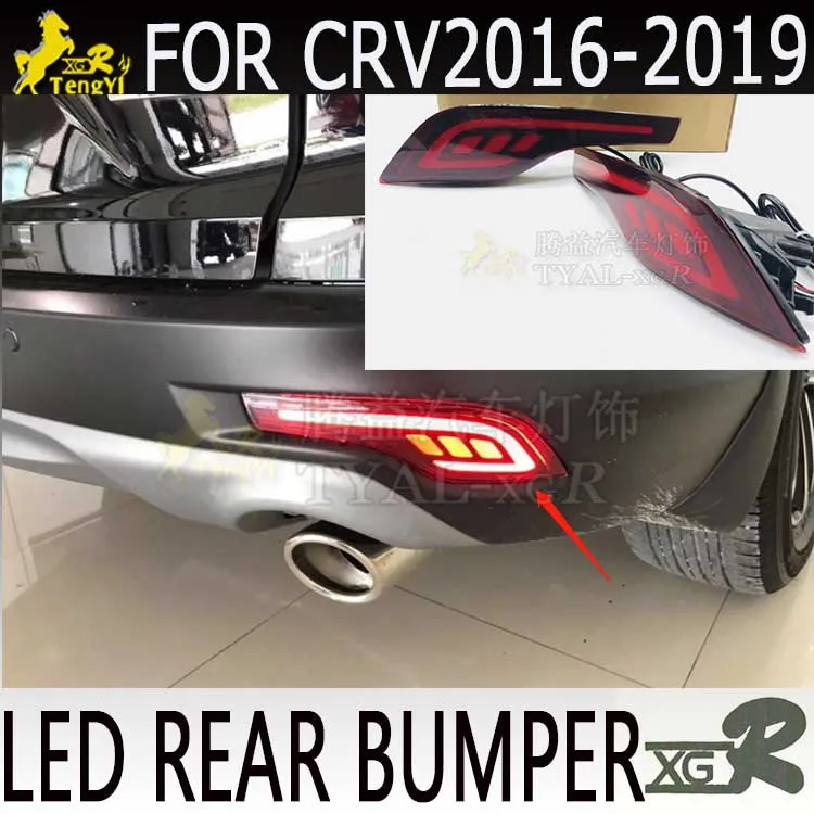  Ty-xgr светодиодный задний отражатель лампа бампер свет Корпус Комплект для cRV 2017 2018 2019 аксессуар