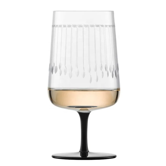 Hand blown Hand cut Crystal Engraved Glamorous Whiskey Glass