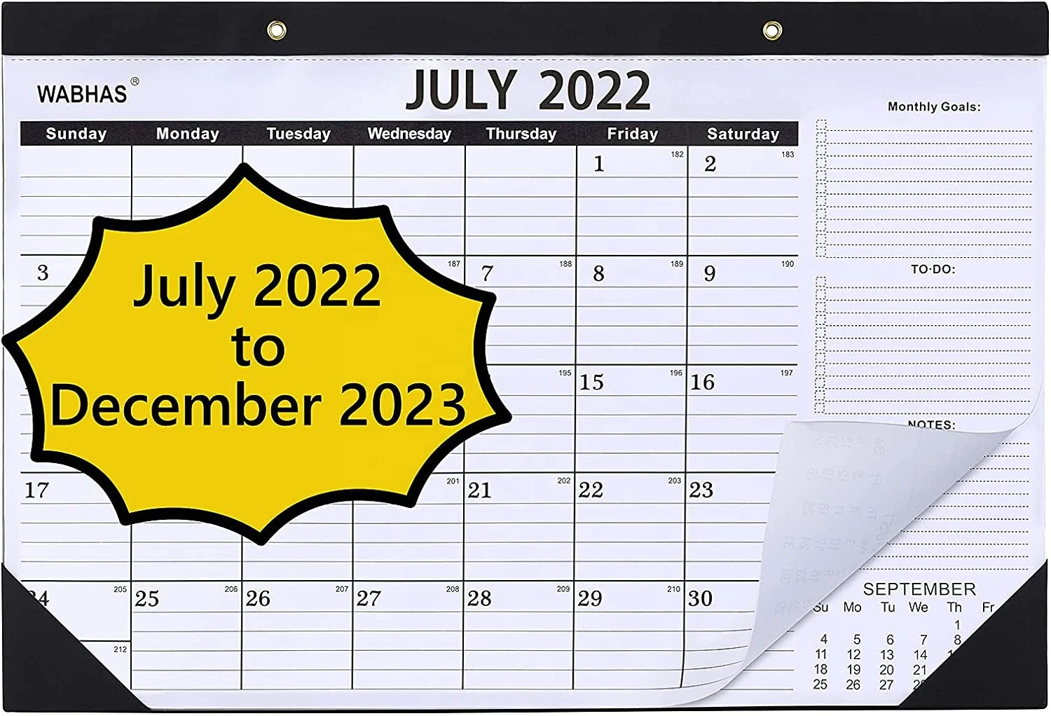 Desk Calendar July 2022 to December 2023 18 Months 17*12 Large Desk Wall Calendars Calendar 2022 Perfect for Planning