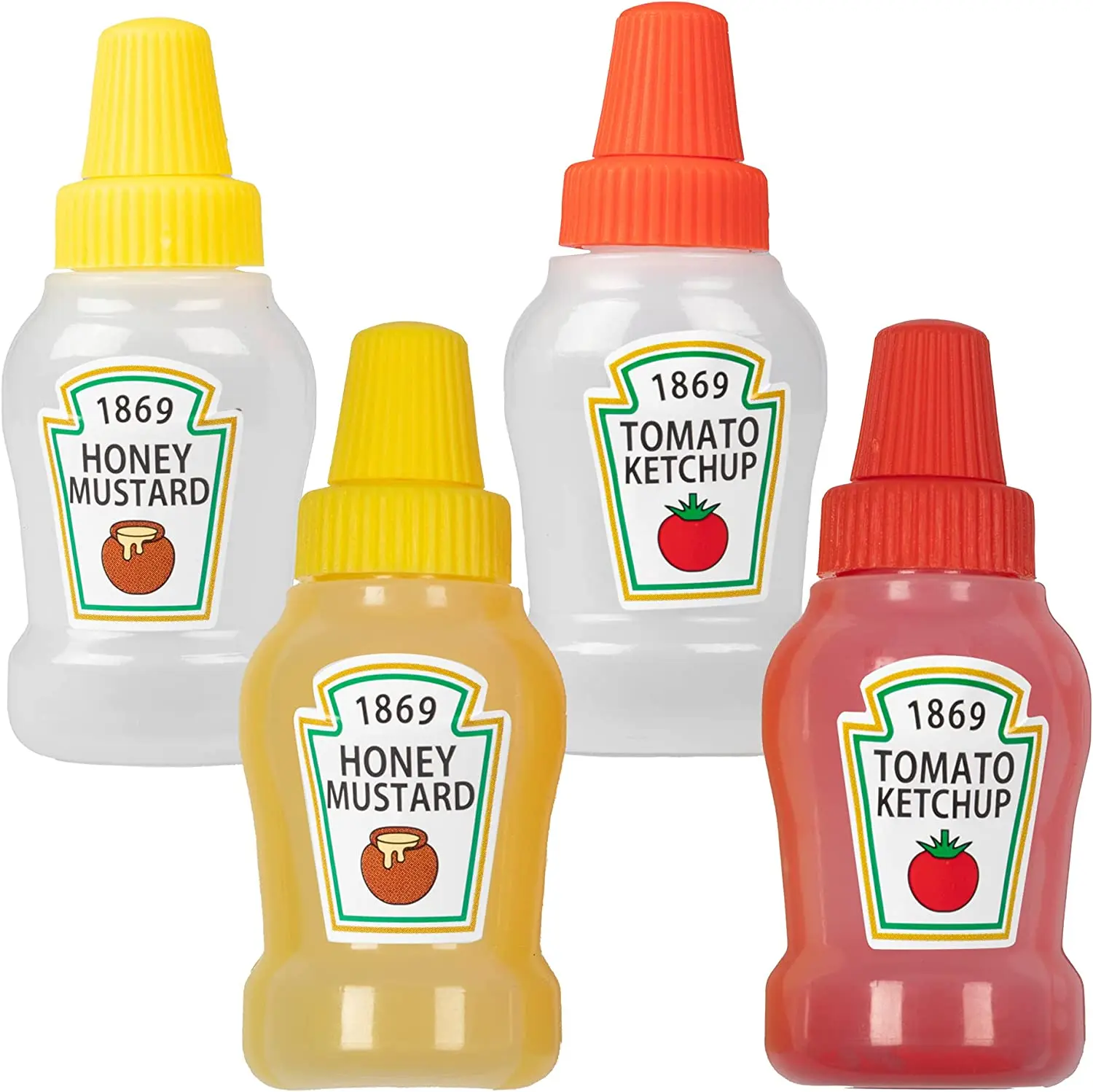 Transparent Food safe PE bottle Tasty Tomato Ketchup Sauce Squeeze Bottle 25ml Mini Honey Mustard Bottle
