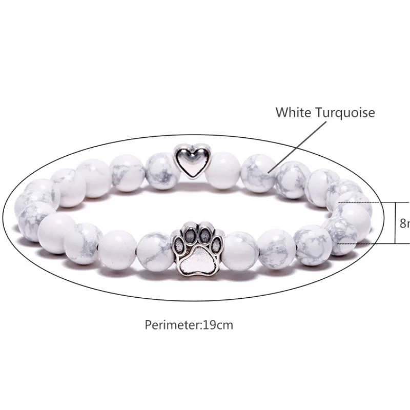 Fashion Natural Stone Healing Crystal Tiger Eye 8mm Beaded Bracelet Alloy Cat Claw Beads Bracelet For Women Men Jewelry