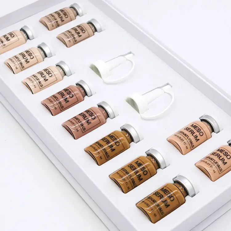Private Label High Quality Mesowhite Glow Serum for Skin Brightening Whitening BB Foundation Kit