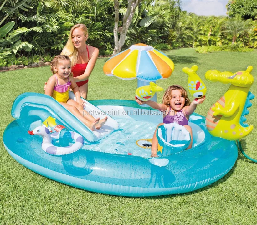 customization outdoor inflatable water slides bouncy castles water slide Inflatable Dinoland Backyard Mini Water Park