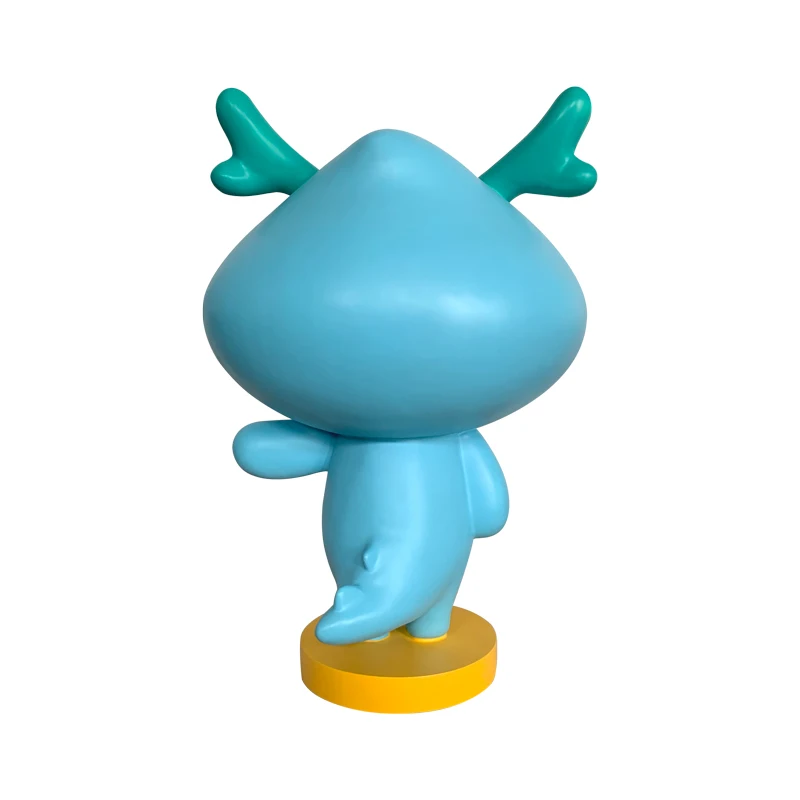 Home Decoration Animal Resin Fiberglass Cute Chinese Dragon Sculpture