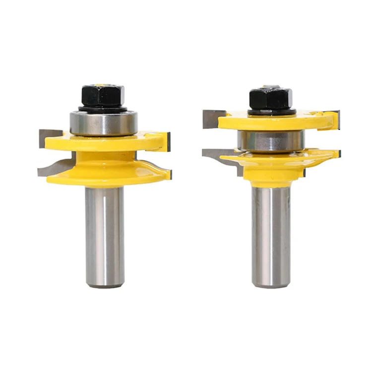 1/2 Shank 6.35mm tooth Stile & Rail assembles router bits woodworking milling cutter for Trimmer engraving machine tools
