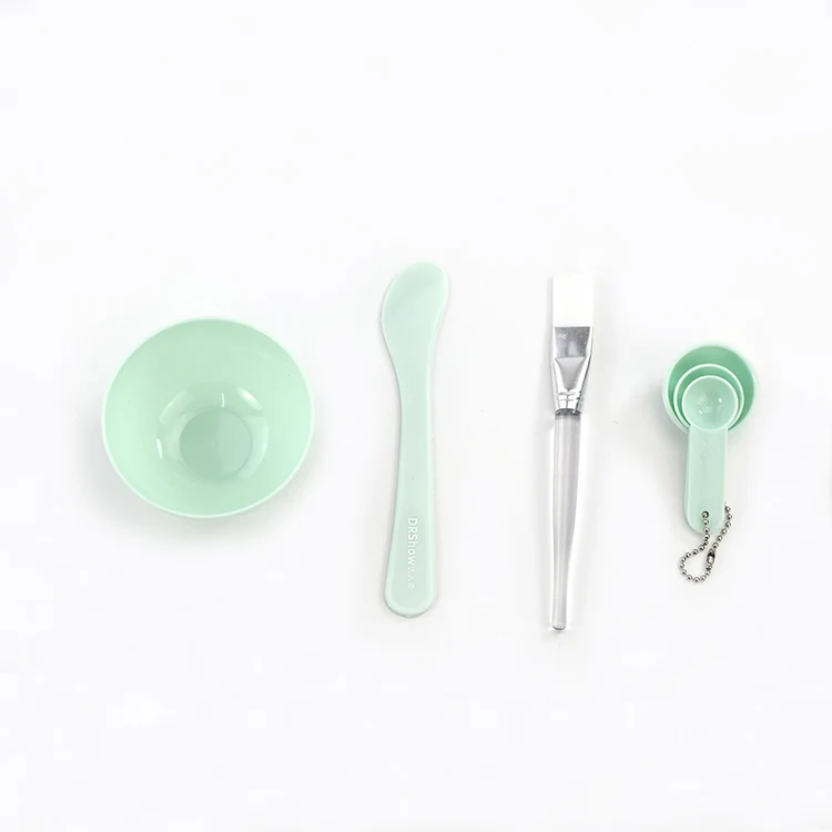 Оптовая продажа, инструмент для ухода за лицом, пластиковая косметика, маска для самостоятельного макияжа, набор чашек для смешивания