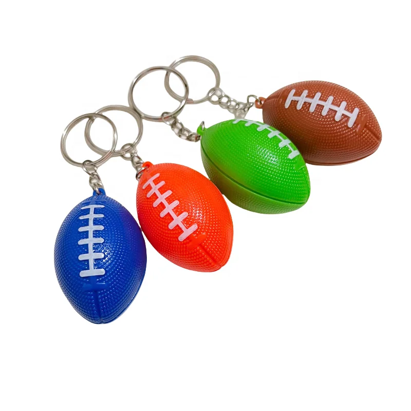 New Creative Simulation Mini Rugby Keychain Keyring Car Pendant Sports Games Small Gift