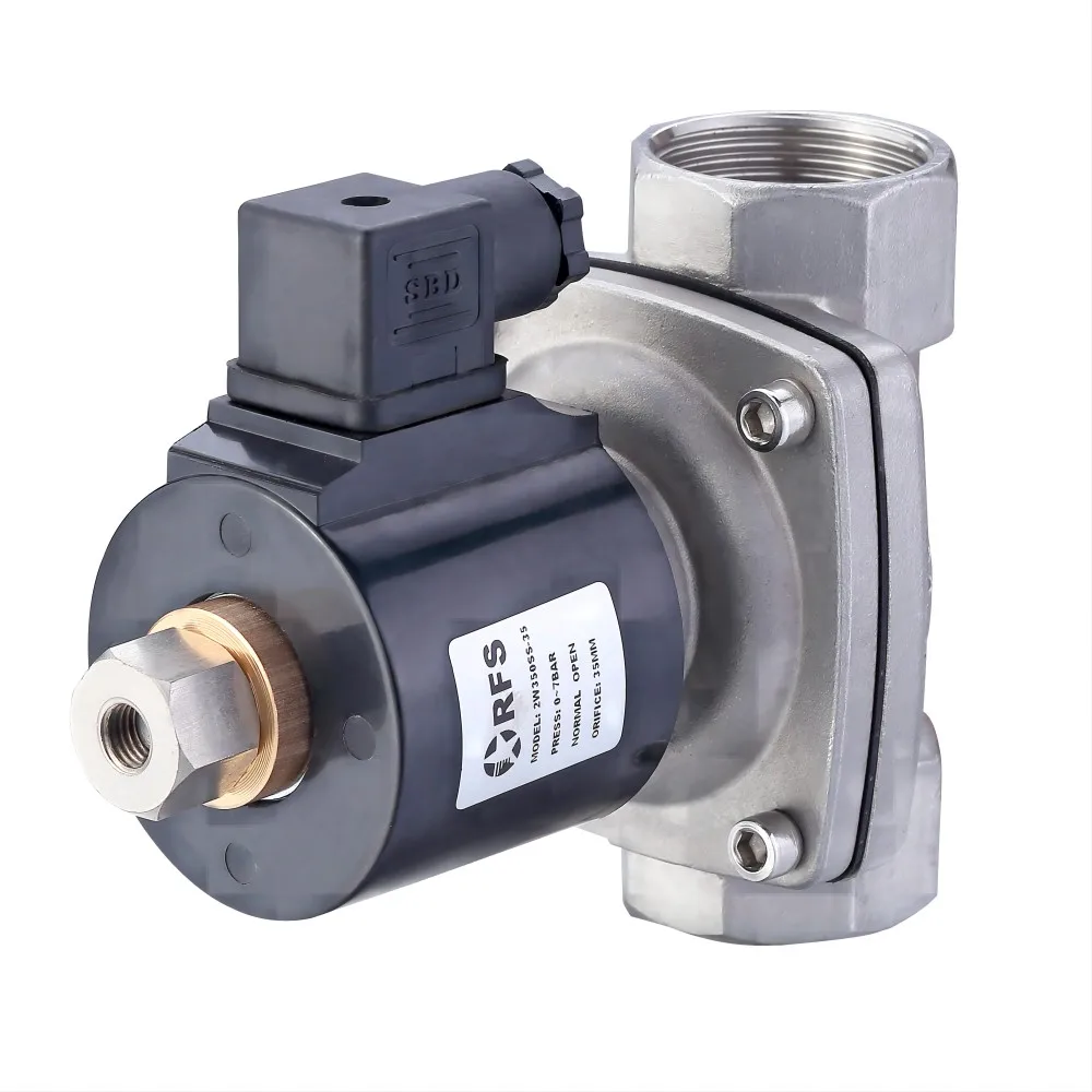RFS 2S350 24v 220v electric stainless steel solenoid control valve 24V 220V AC