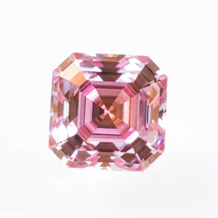 Redleaf Moissanite Wholesale Price Loose Gemstone VVS Mossanite GRA Certificate Asscher Cut Color Moissanite Diamond