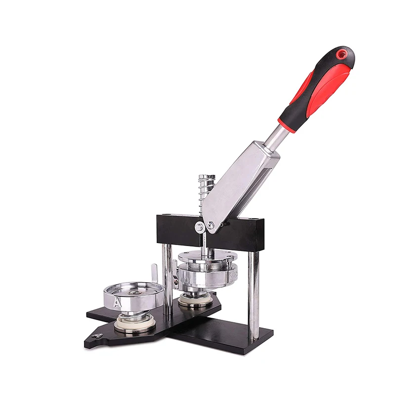 58MM High Efficiency Manual Plastic Button Maker Badge Buttons Making Machine New Used Condition Keychain Button Making Machines