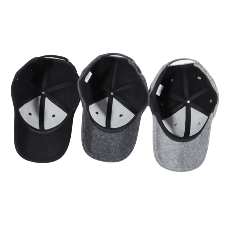 High Quality Wool Blend Baseball Cap Custom Outdoor Wear for Men and Women Popular Hat