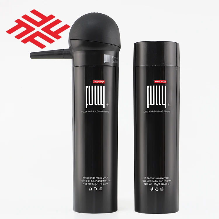 China Factory Custom Logo 50G Bottled Hair Wig Powder FULLY Unique Plant Keratin Hair Building Fibers