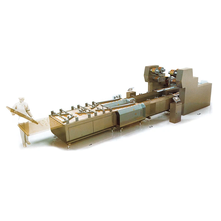 Automatic Conveying Sorting Arranging Feeding Packaging Machine System Bread Cookie Chocolate Stick Packing Production Line