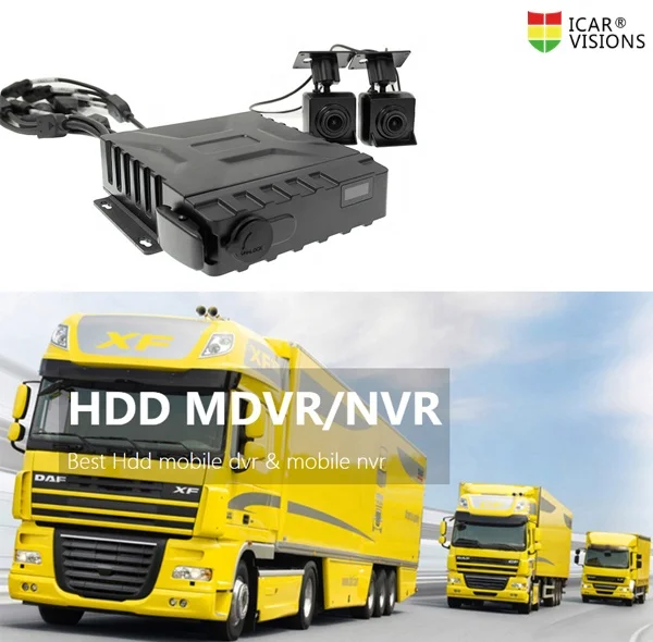 
Waterproof IP67 mdvr 4 Channel H.264 AHD 720P hard disk Mobile DVR with GPS 128GB SD Included Vehicle MDVR CCTV Video Recorder 