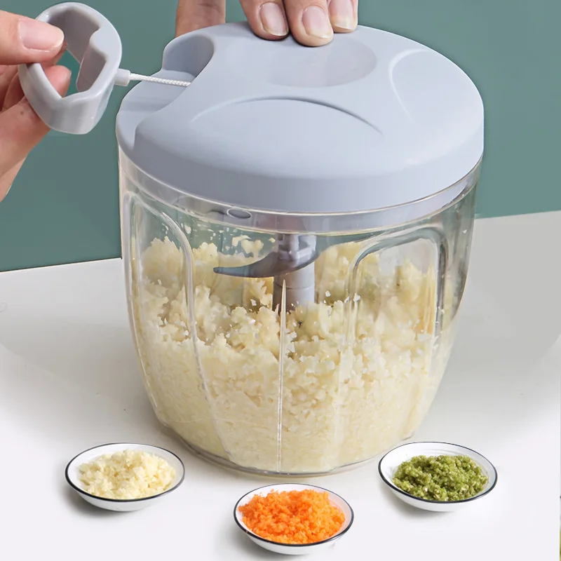 High Quality Vegetable Chopper Garlic Chopper Cutter Kitchen Gadgets Plastic Pp Bag Home Kitchen Fruit & Vegetable Tools 0.35kg
