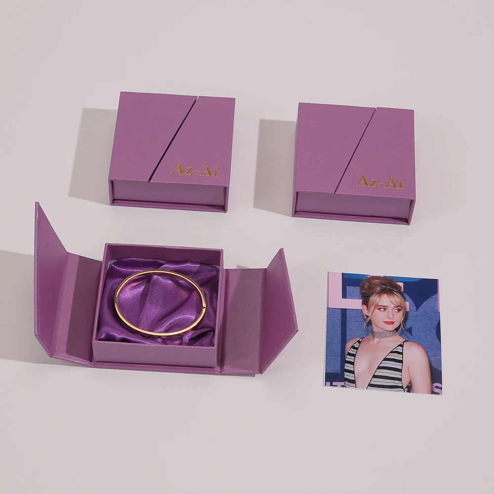 Custom Logo Luxury Double door Jewelry Packaging Necklace Paper Box Handmade eco-friend Jewellery gift Boxes With Ribbons