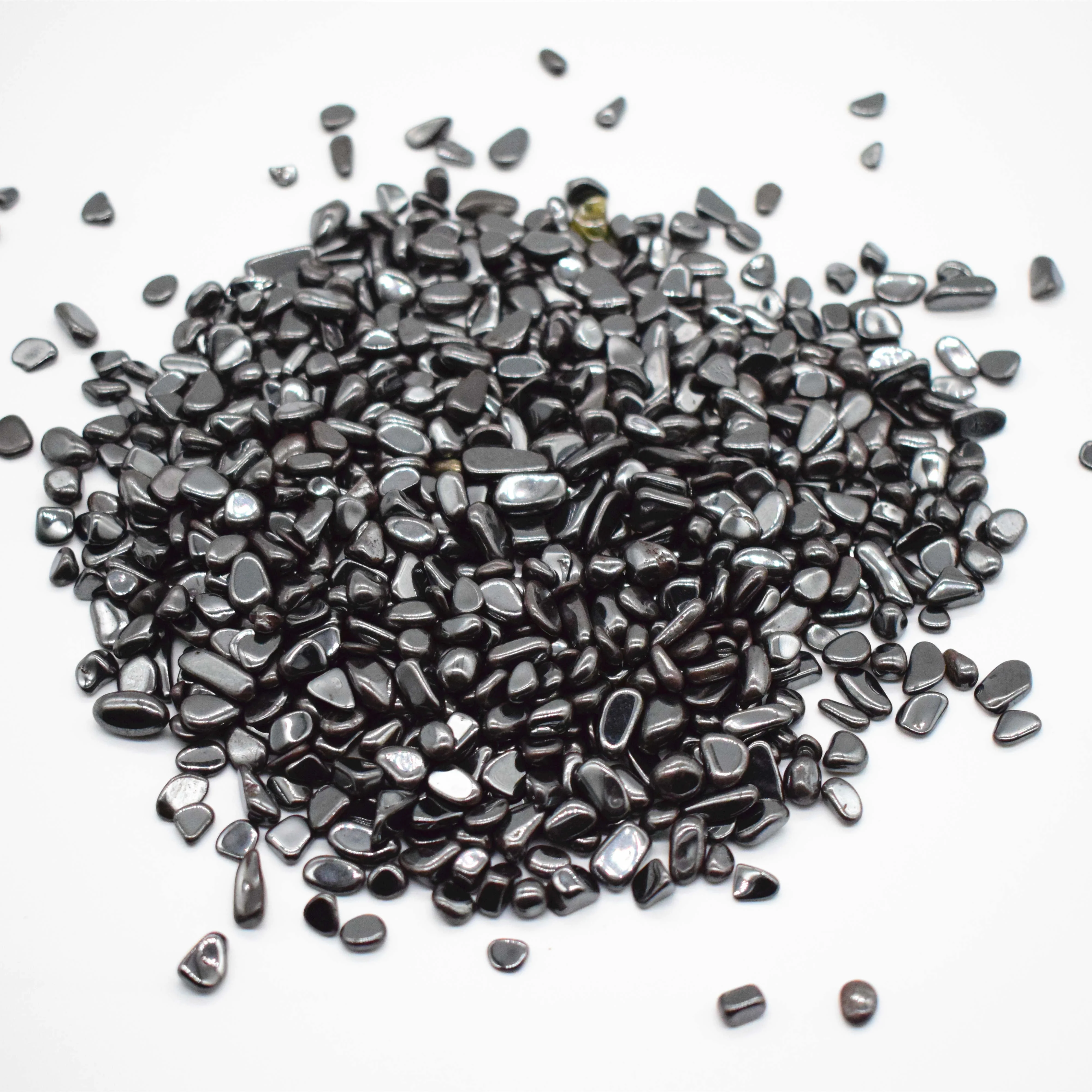 Bulk wholesale Natural hematite Tumbled stones Crystal Gravel for Sale