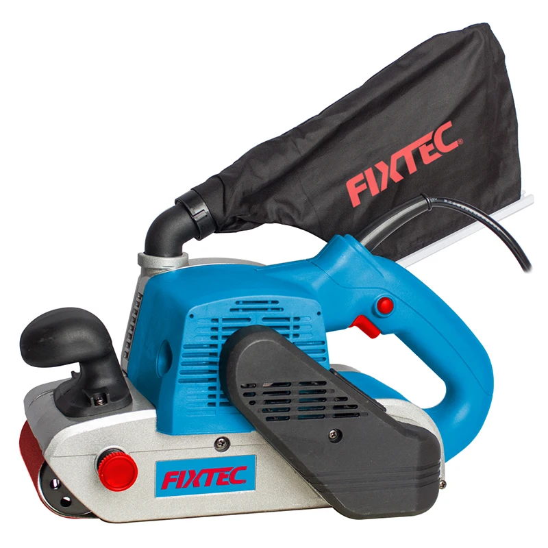 FIXTEC Industrial Portable 1200W Electric Handheld Wood Sander 4' Wide Belt Sander Machine for Wood
