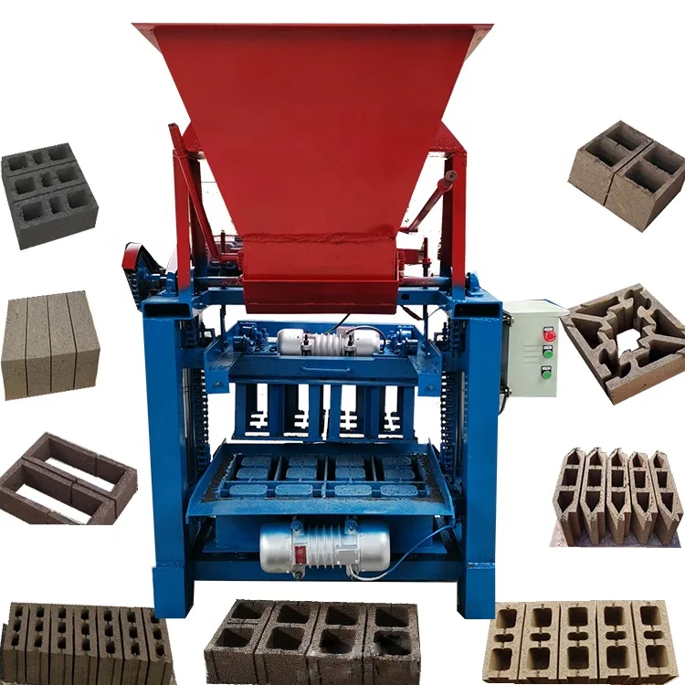 Brick production line paver ethiopia aac fly ash lowest price hollow cement concrete block brick making machinery