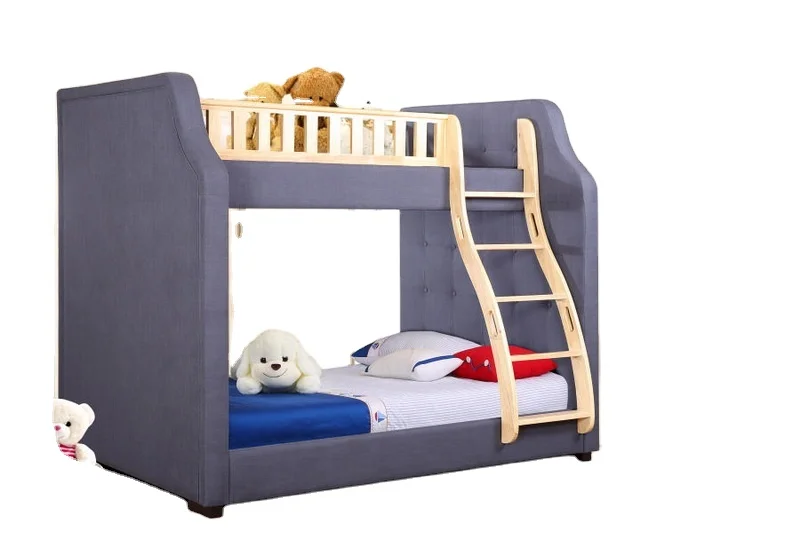 Modern Solid Wood Children Bedroom Furniture Princess Castle with Stairs Double Children Bed