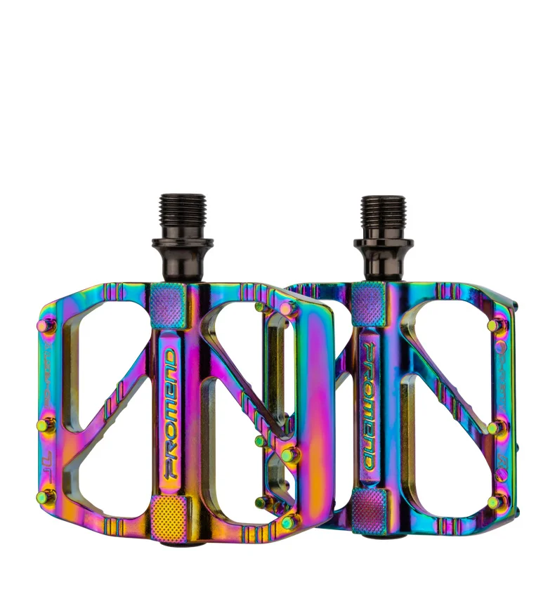 2024Promend bicycle Classic Hotsale road MTB pedal 3 Sealed bearing Fast bike Pedal ultralight Rainbow color MTB Road Bike pedal