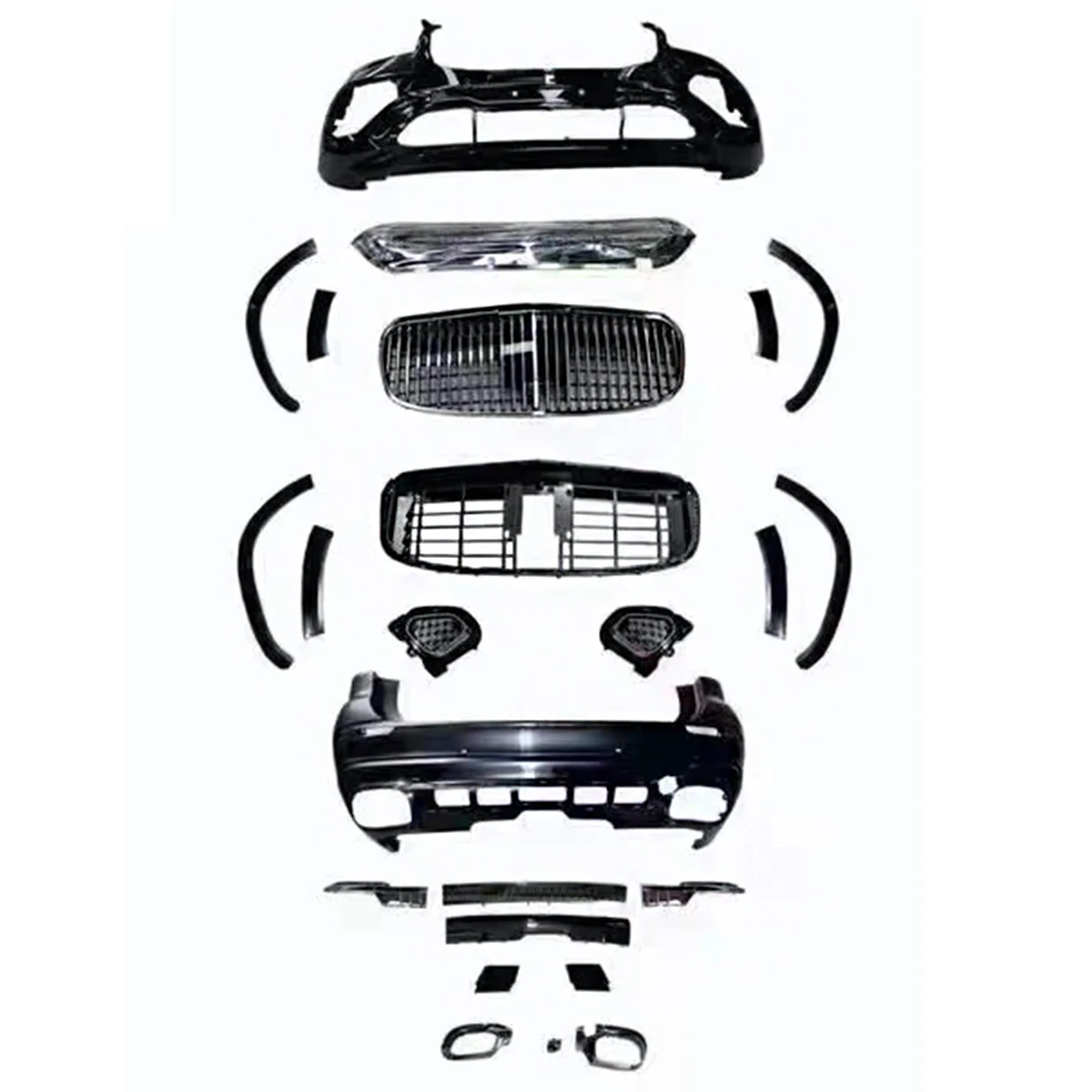 Wholesale Auto parts body kit for Mercedes Benz  GLS Class X167 2024+ escalate to Maybach style