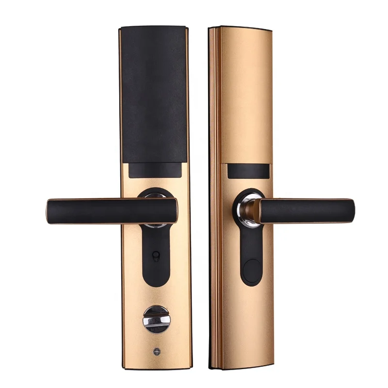 Modern Design WiFi App Smart Door Lock Biometric Lock Fingerprint Door Handle Digital Keyless Lock