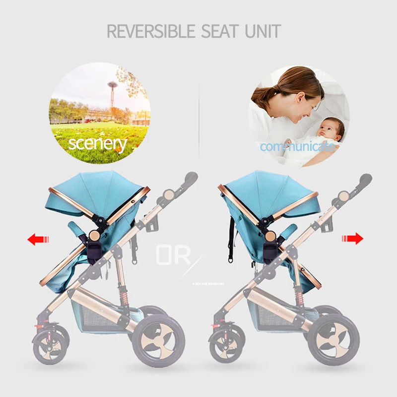 stroller bassinet reversible pram strollers applicable all terrains baby carriage city select