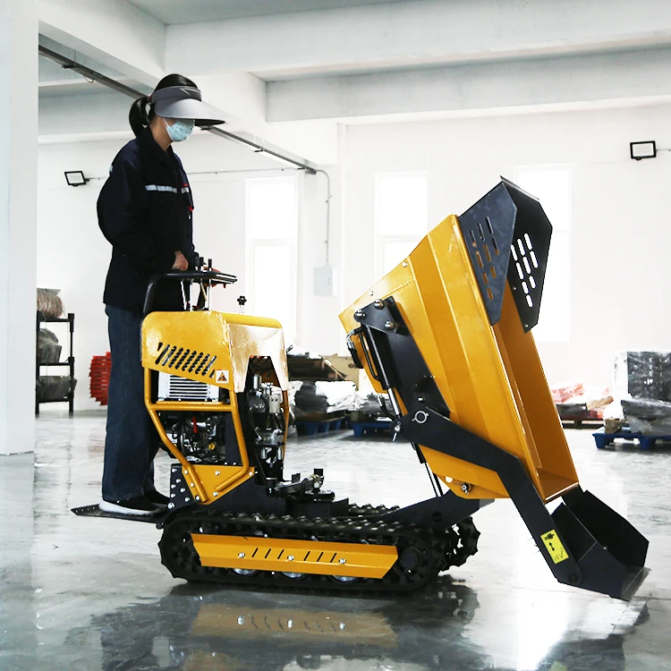 Wholesale  Crawler Transportation Truck Orchard Agricultural Crawler Dumper Truck Small Vertical Dumping Tipper Truck