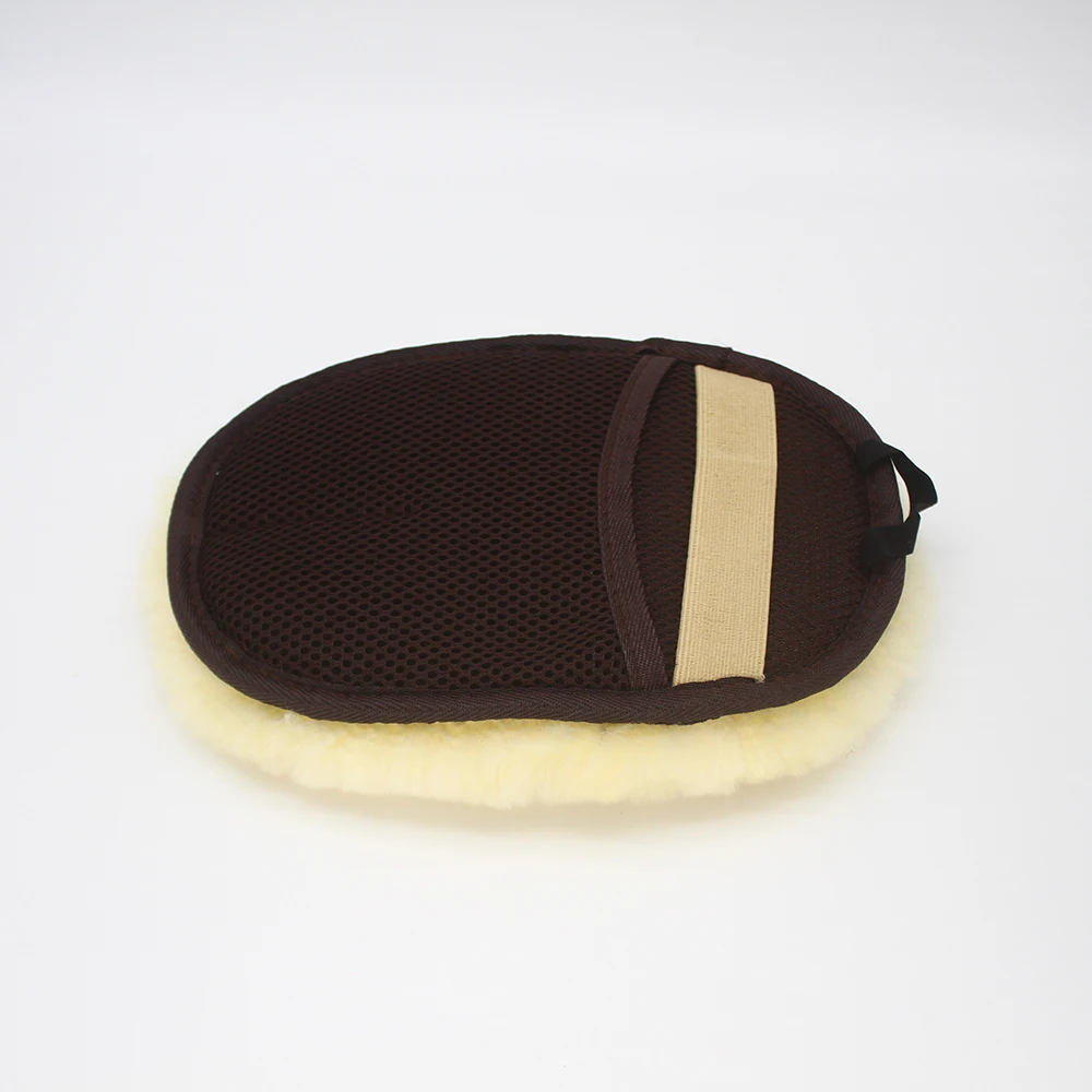 Master M71203 Scratch Free Sheep Wool Detailing Car Wash Mitt And Glove 100% Genuine Lambs Wool For Car Detailing