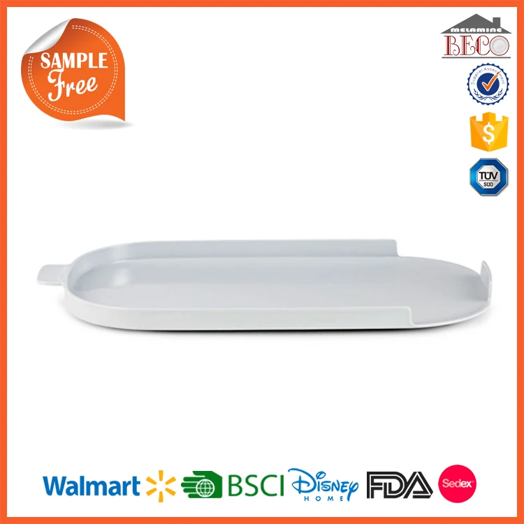 Wholesale SPA Black Melamine Hotel Amenity Tray with Custom design