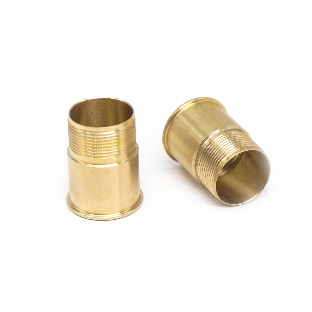 High Quality Customized Male Female Thread Cylindrical Lead-Free Pipe Rod Shaft Brass Flange Bushing