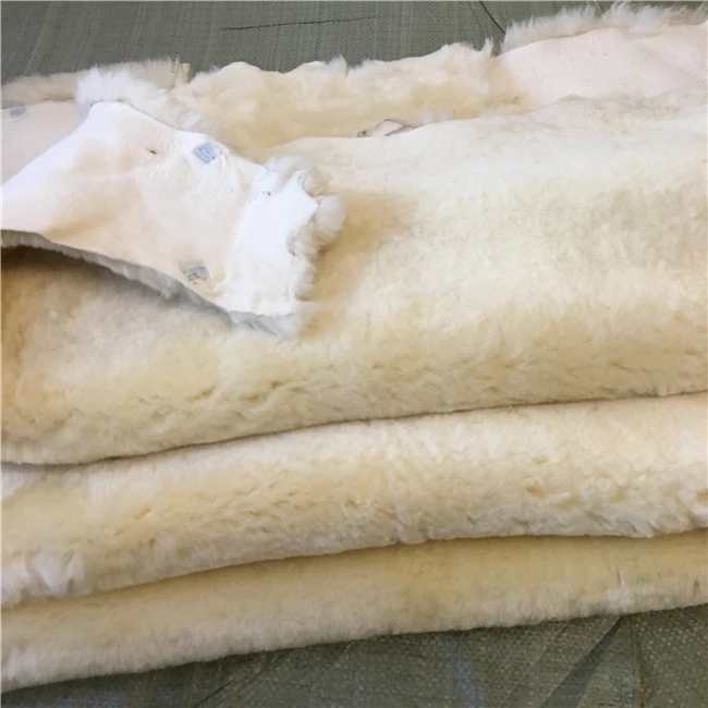 Garment use lamb skin fabric shearling sheepskin hides