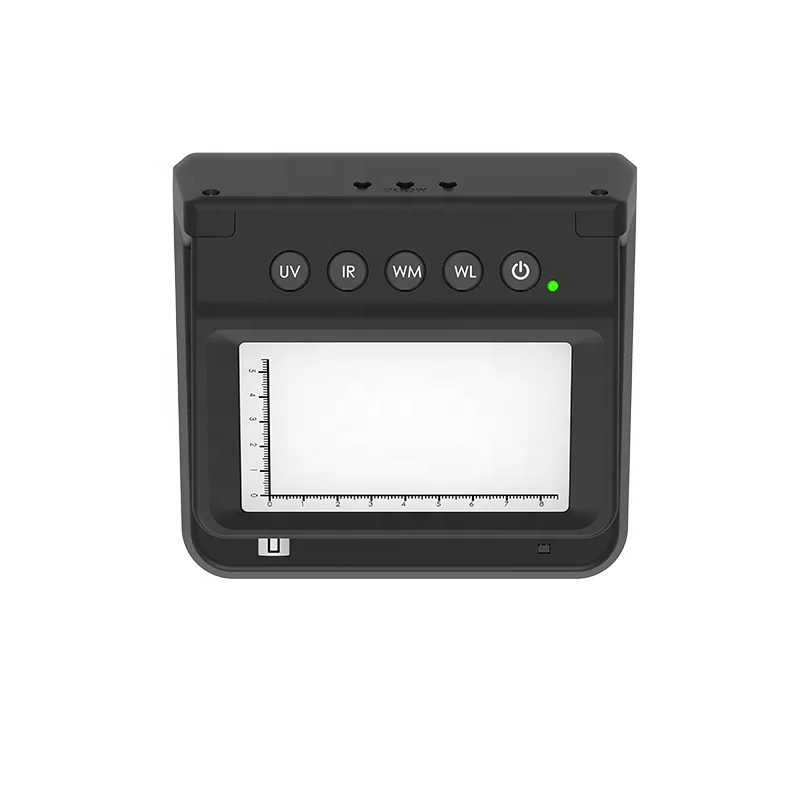 High Quality Big LCD Display Multi-Function Counterfeit Currency Money Detector UV+MG+WM+IR Magnifier Detection Bill Detector