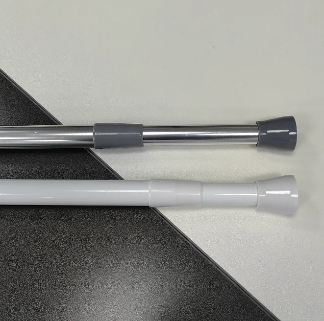 Custom Size/Color Extendable Shower Rod For Bathroom Shower Tension Pole Extensible Bath Curtain Rod